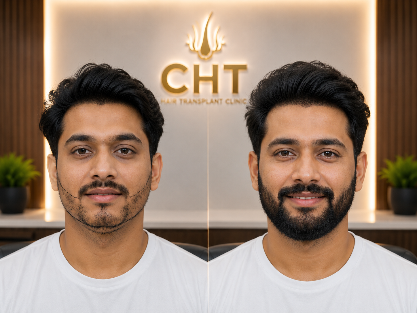 Beard transplant result 2